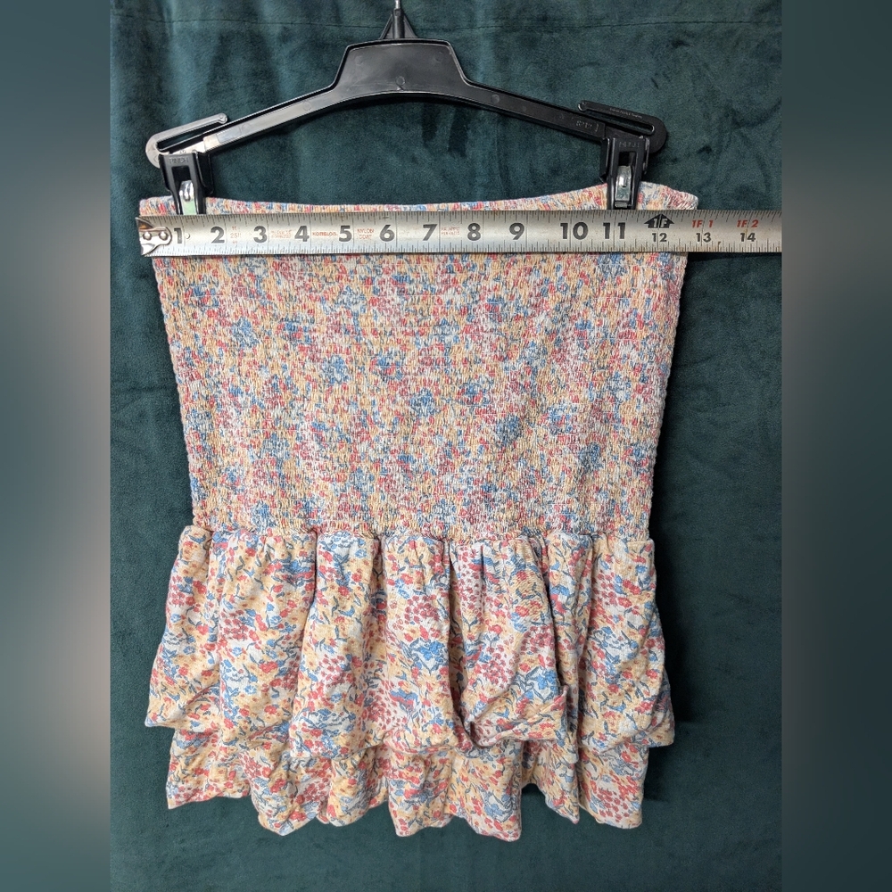 Floral Multicolor Ruffle Skirt - Picture 7 of 11